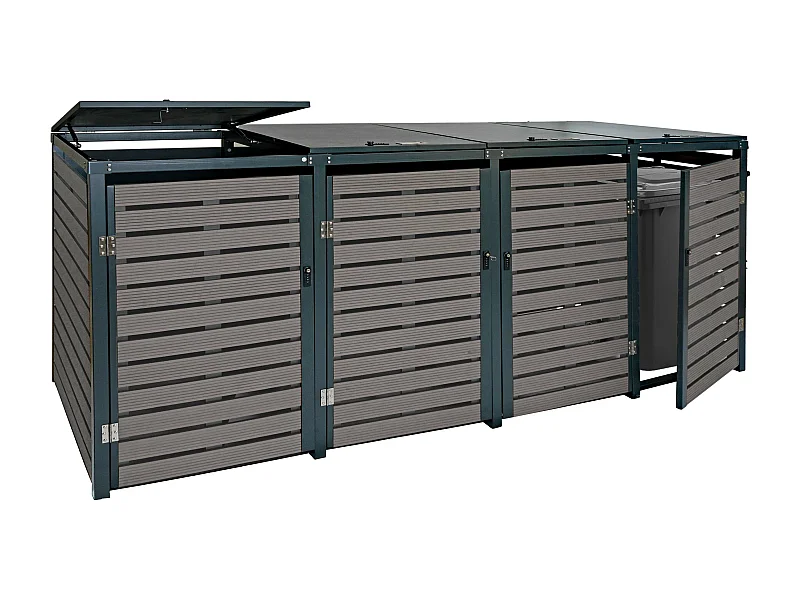 Mülltonnenverkleidung MCW-K14 (4er), Anthrazit