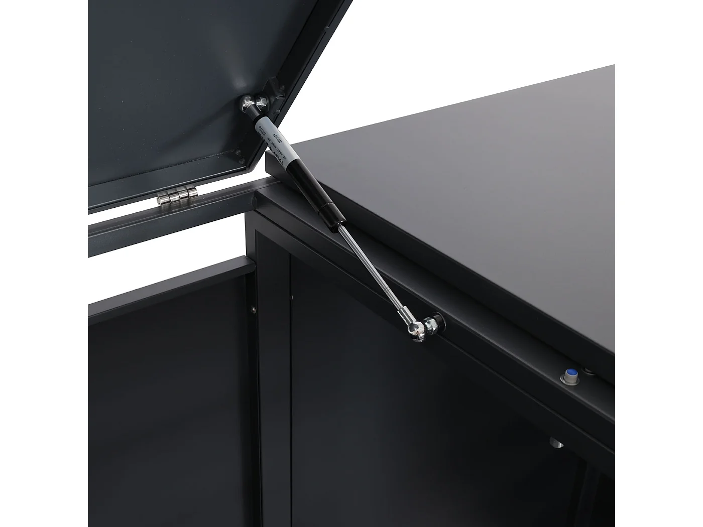 XL Mülltonnenverkleidung MCW-J81 3er/6er, Kirsche-Holzoptik dunkelbraun