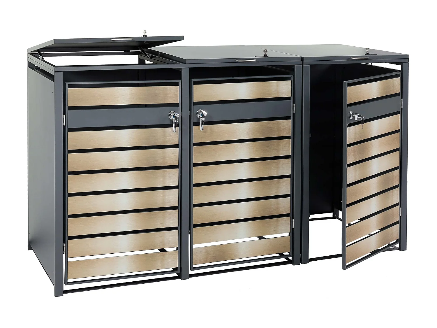 XL bin cover MCW-J81 (set of 3 or 6),  gold