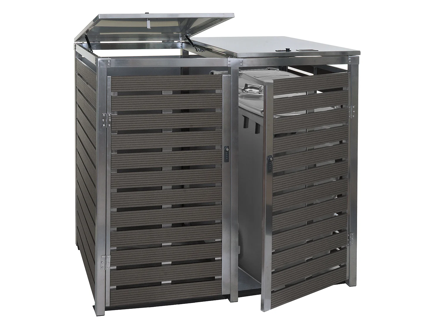 XL Mülltonnenverkleidung MCW-K14 2er/4er, Anthrazit