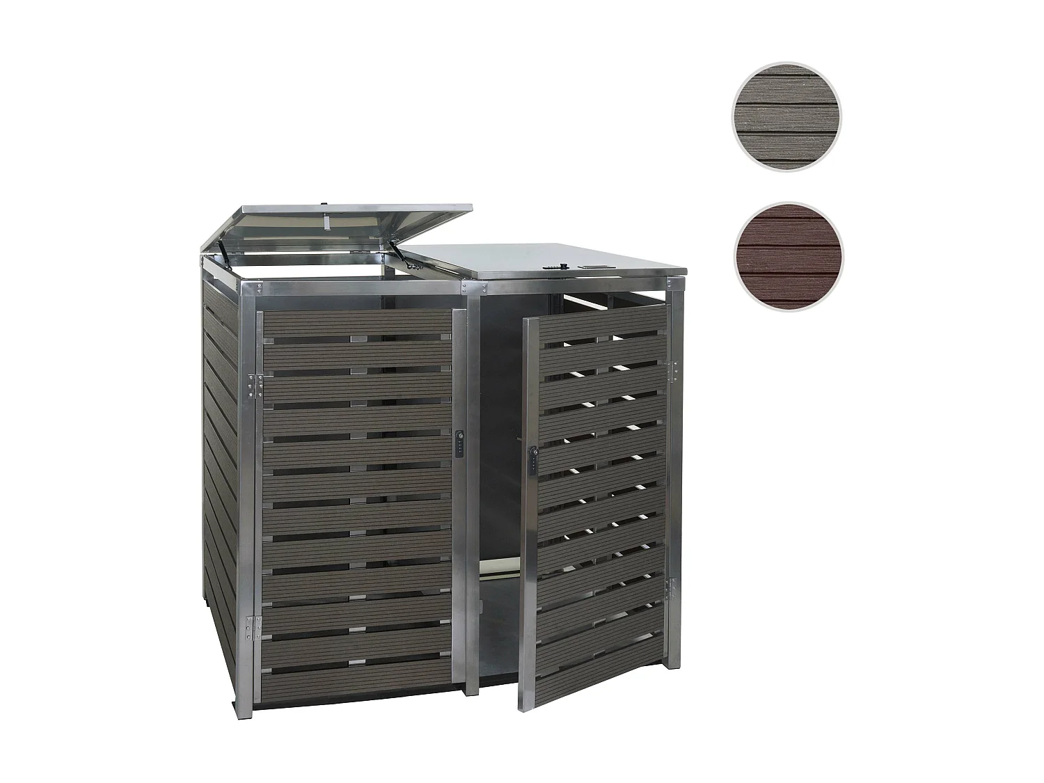 XL Mülltonnenverkleidung MCW-K14 2er/4er, Anthrazit