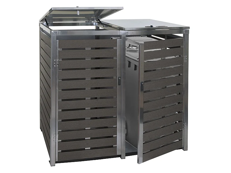 XL Mülltonnenverkleidung MCW-K14 2er/4er, Anthrazit