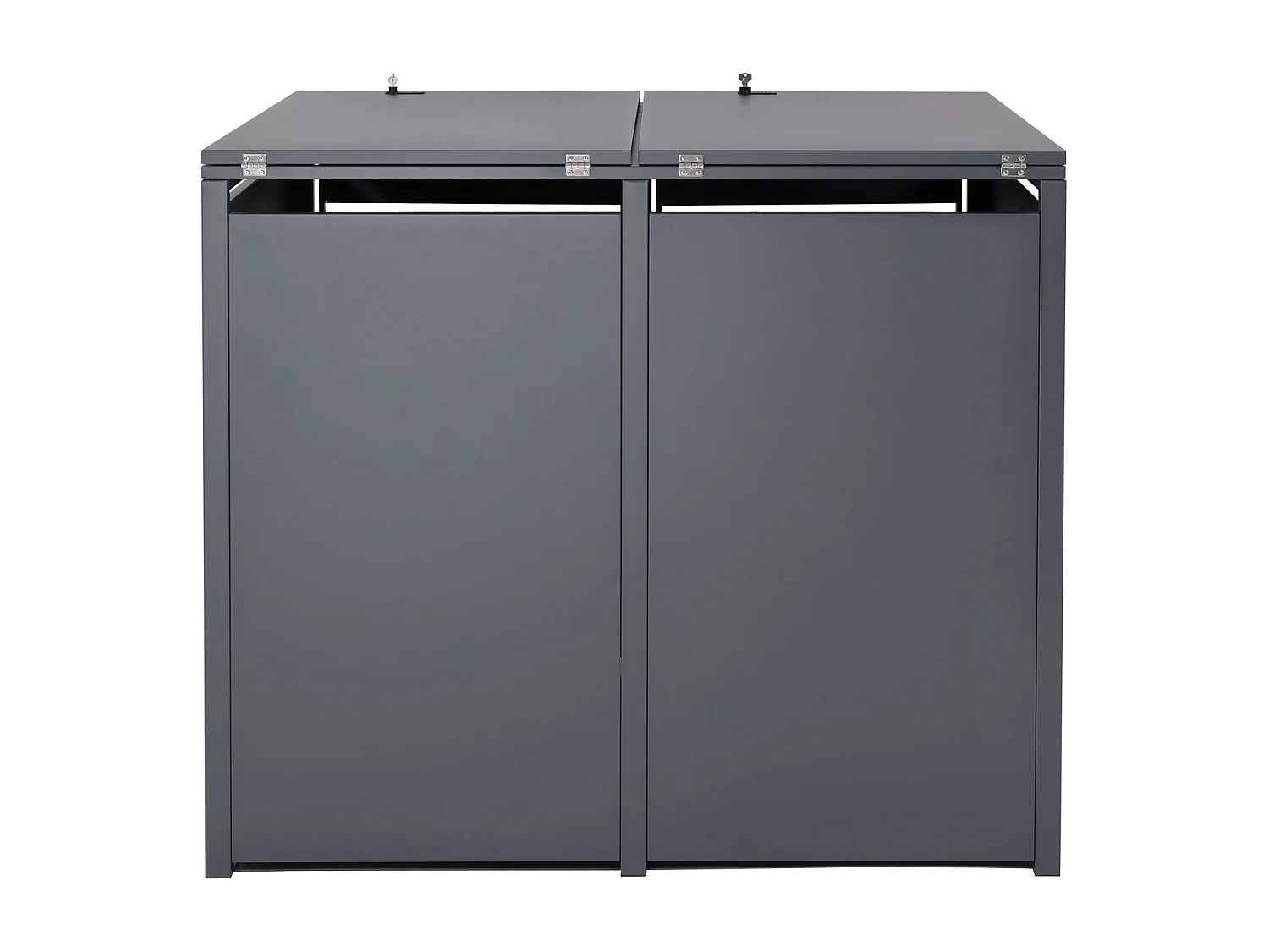 MCW-J81 bin enclosure for two bins,  light brown beech wood effect