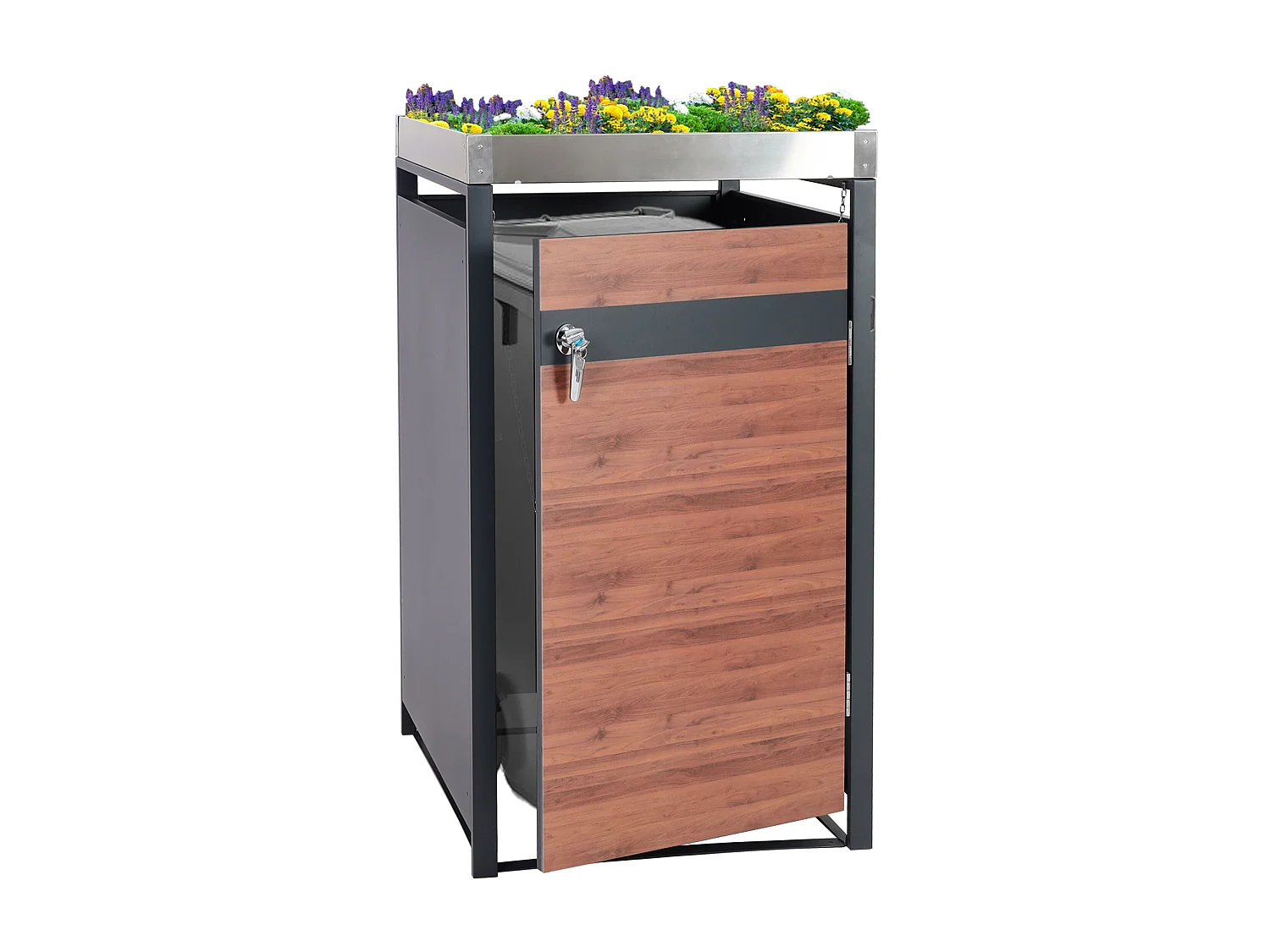 Wkład do kosza MCW-J82 (1 szt.),  ciemnobrązowy wygląd drewna wiśniowego