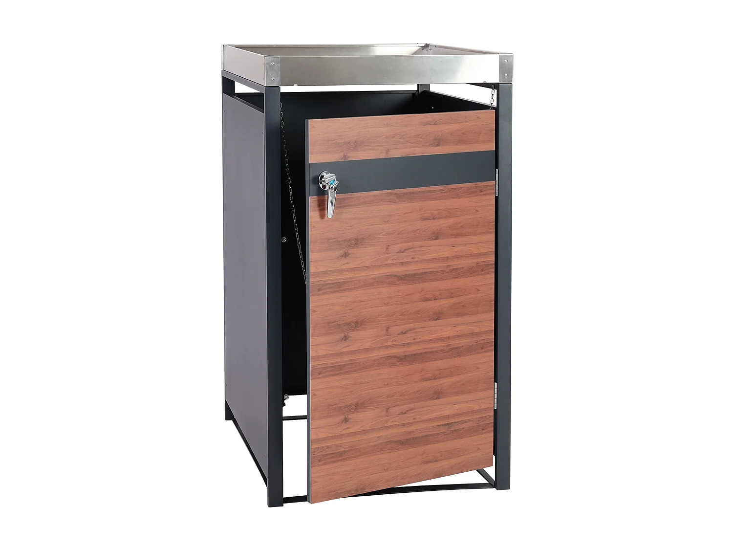 Wkład do kosza MCW-J82 (1 szt.),  ciemnobrązowy wygląd drewna wiśniowego