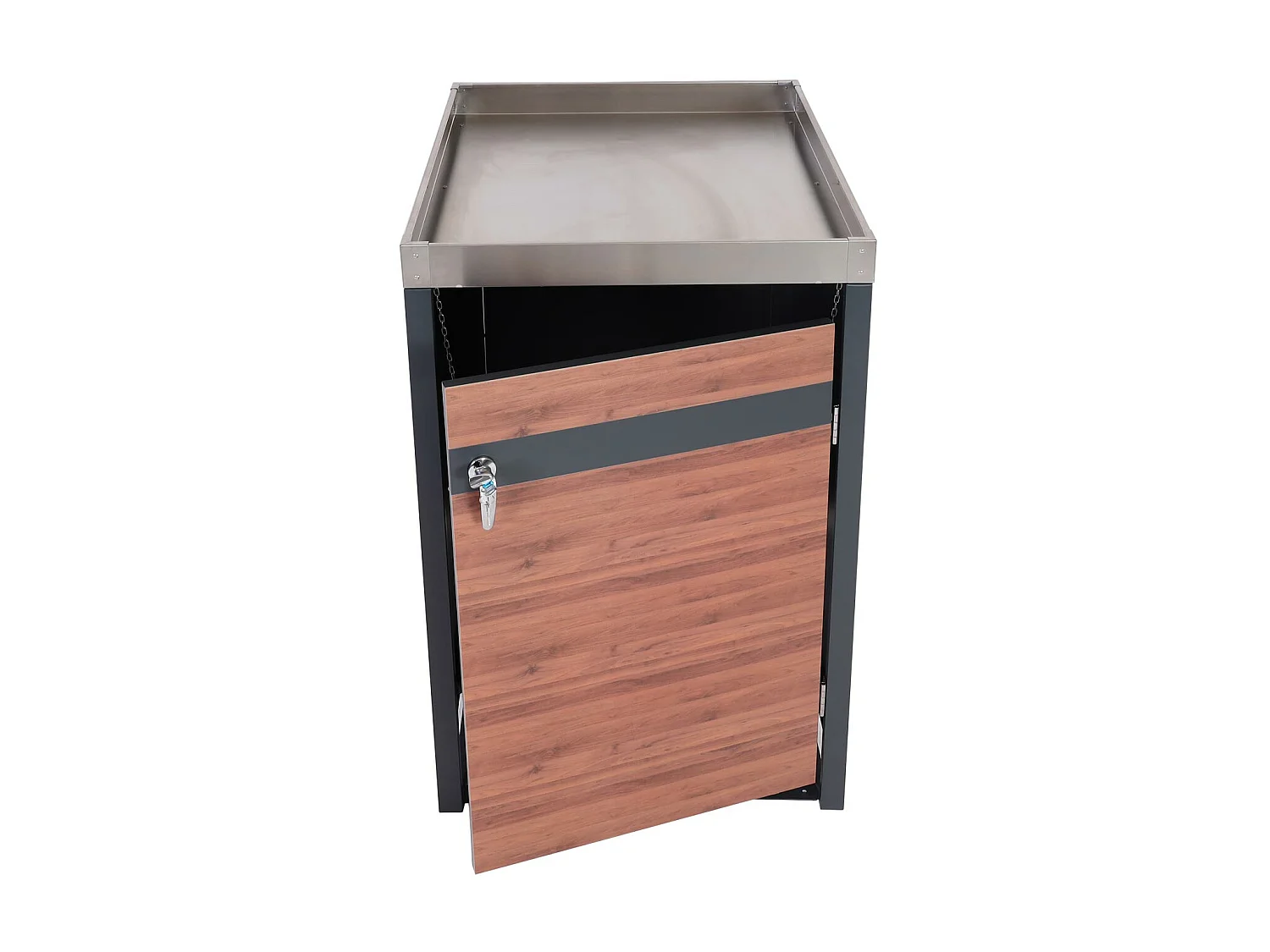 Wkład do kosza MCW-J82 (1 szt.),  ciemnobrązowy wygląd drewna wiśniowego