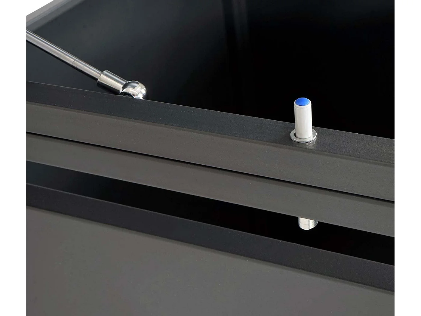 XL Mülltonnenverkleidung MCW-J82 4er/8er, Kirsche-Holzoptik dunkelbraun