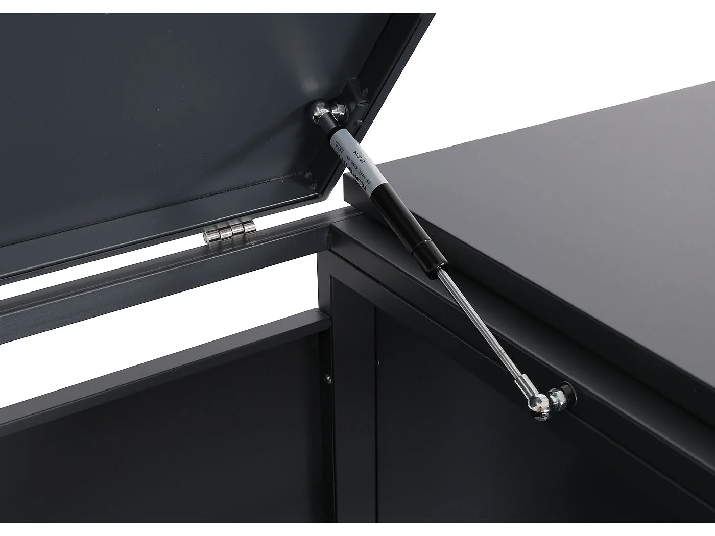 XL Mülltonnenverkleidung MCW-J82 4er/8er, Kirsche-Holzoptik dunkelbraun