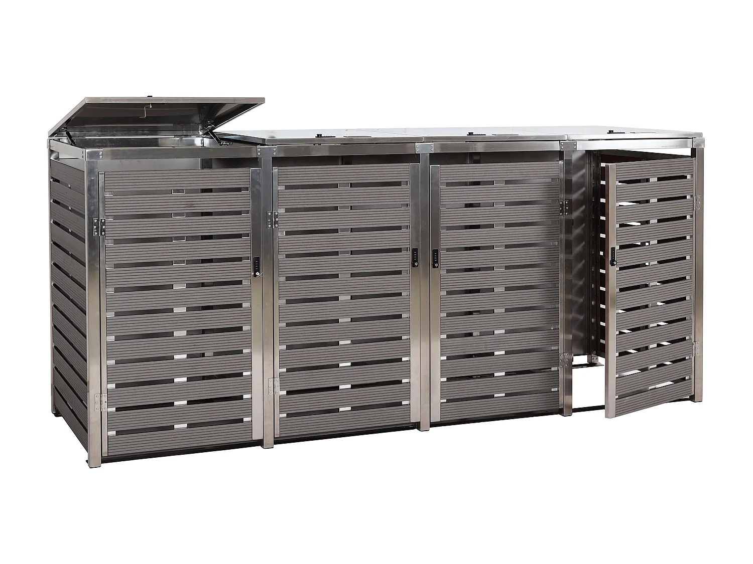 Mülltonnenverkleidung MCW-K14 (4er), Anthrazit