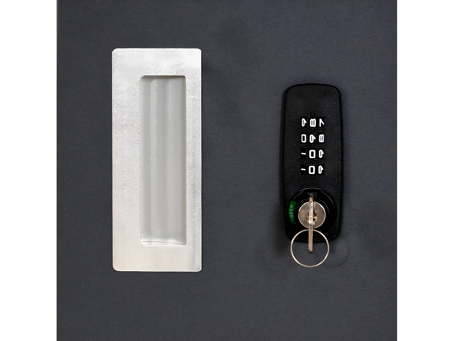 2x copribidoni box spazzatura rifiuti MCW-E83 XS 63x135x103cm antracite