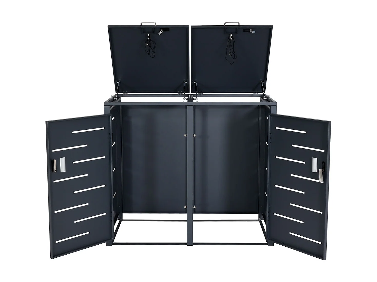 Afvalbakbekleding MCW-E83 (2 stuks),  antraciet, staal 38kg