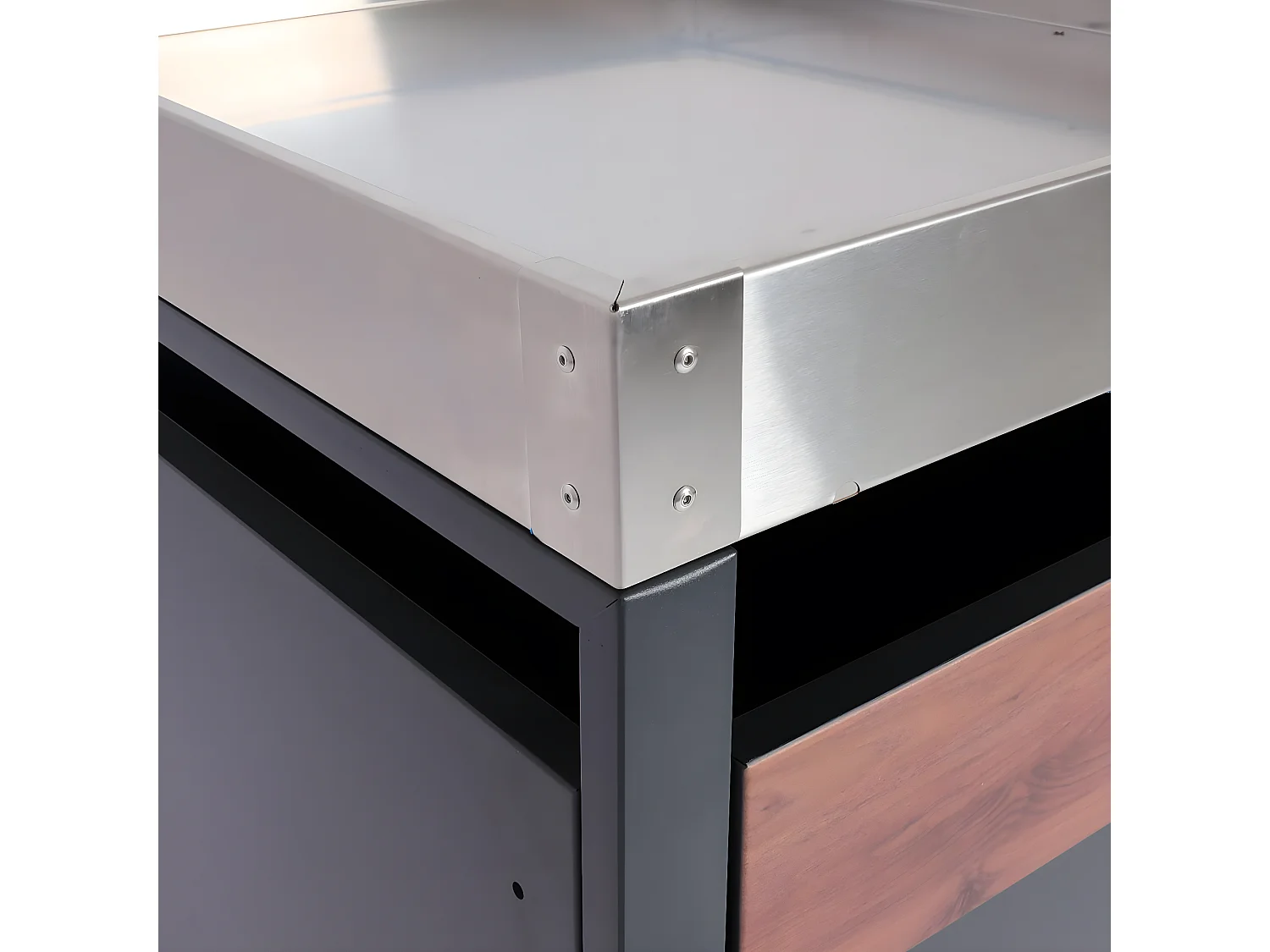 Afvalzak MCW-J82 (2 stuks),  donkerbruin kersenhout look