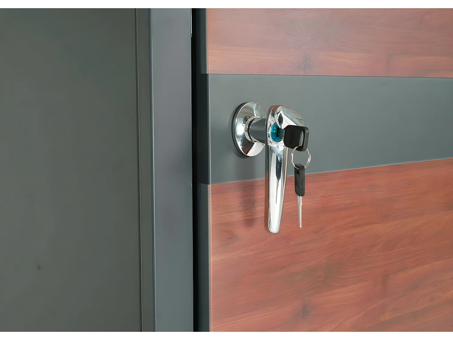 Afvalzak MCW-J82 (2 stuks),  donkerbruin kersenhout look