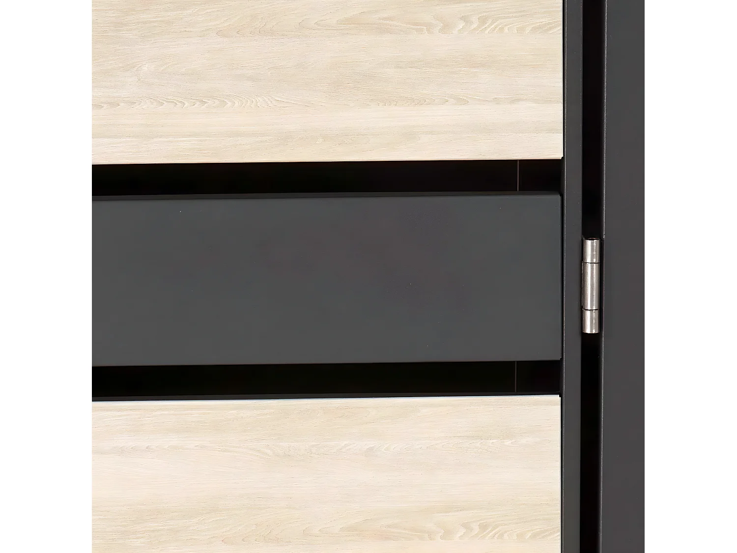 Set 2x copribidoni box spazzatura rifiuti con fioriera MCW-J81 80x132x125cm acciaio inox antracite faggio