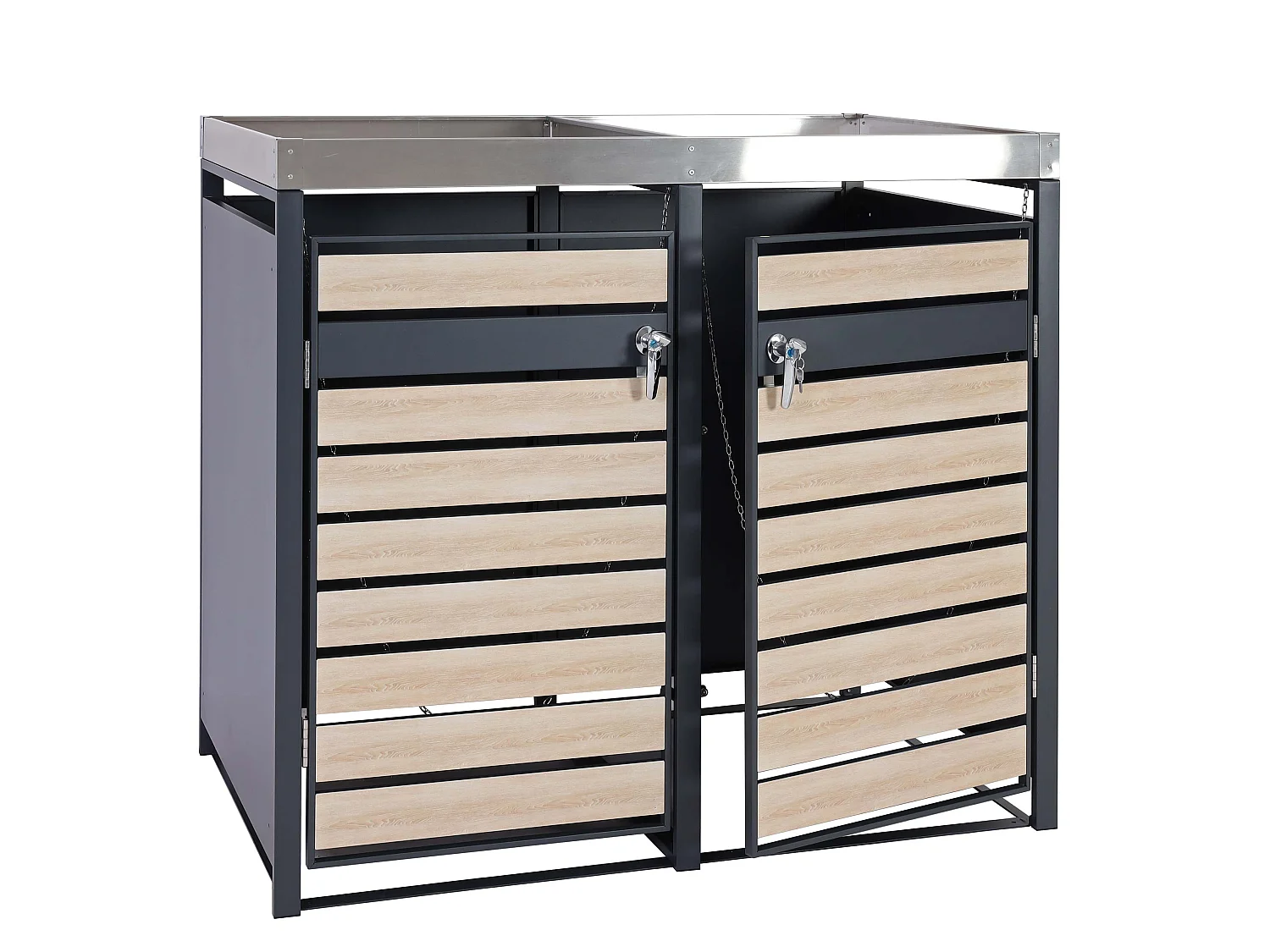 Pojemnik MCW-J81 (2 sztuki),  wygląd drewna bukowego