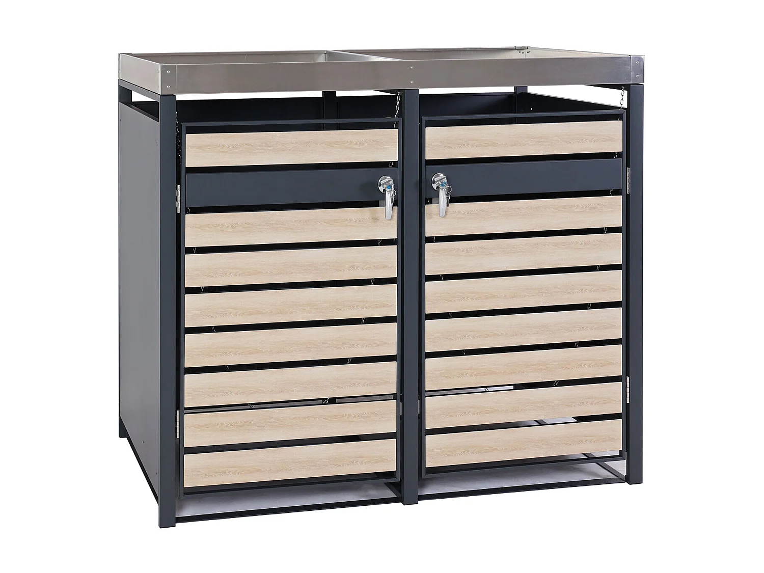 Pojemnik MCW-J81 (2 sztuki),  wygląd drewna bukowego