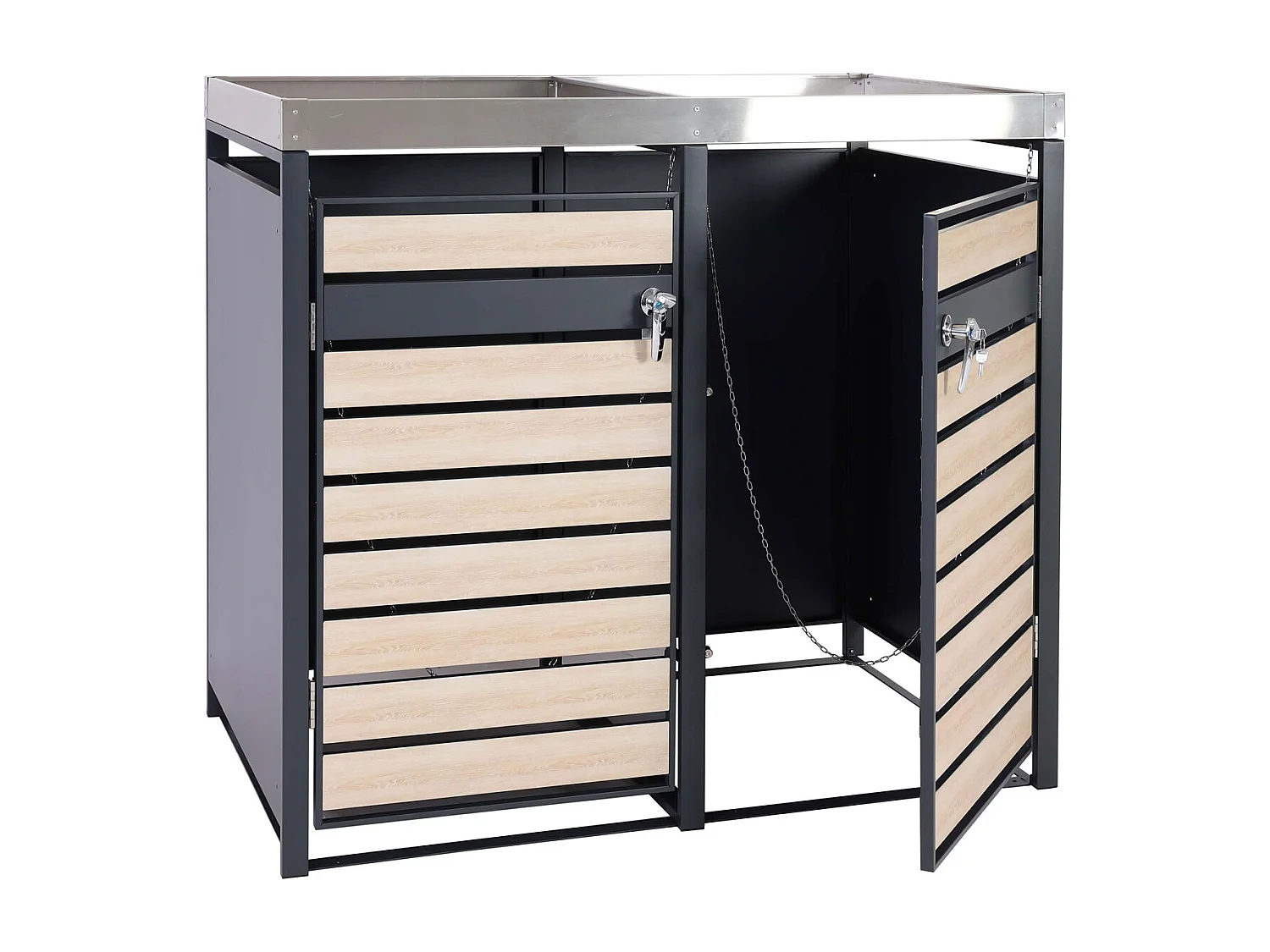 Pojemnik MCW-J81 (2 sztuki),  wygląd drewna bukowego