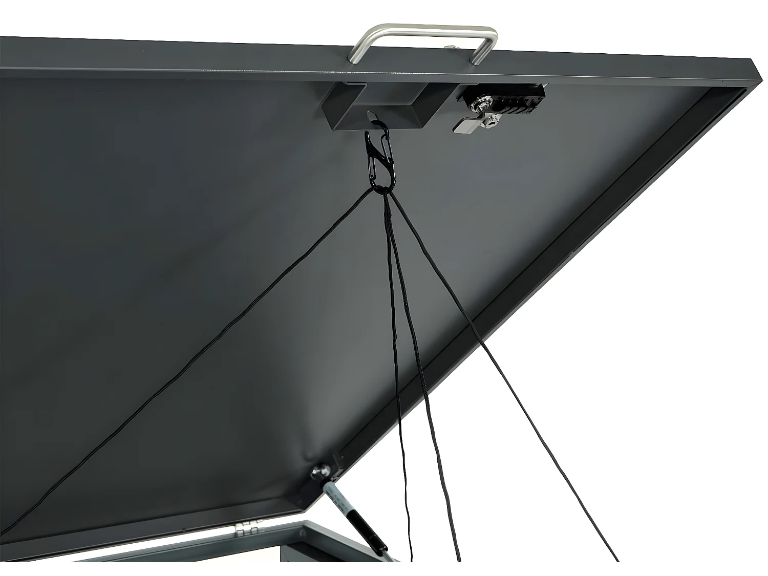 Deksel voor 1-bak vuilnisbak MCW-J81,  beukenhout look lichtbruin