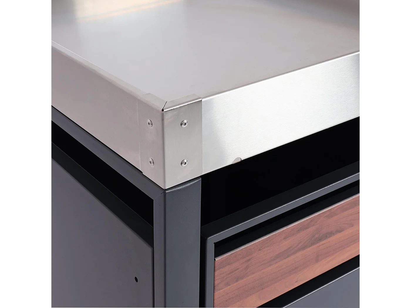 Wkład do kosza MCW-J81 (1 szt.),  wygląd drewna wiśniowego