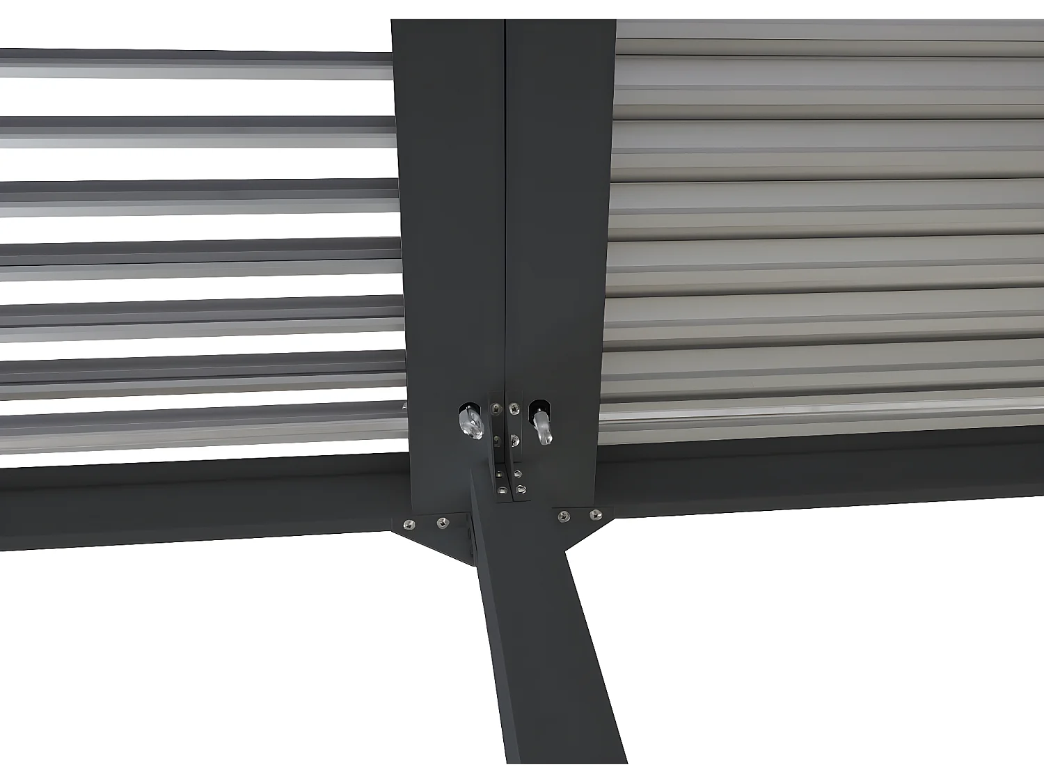 Aluminium pergola MCW-L41,  antraciet