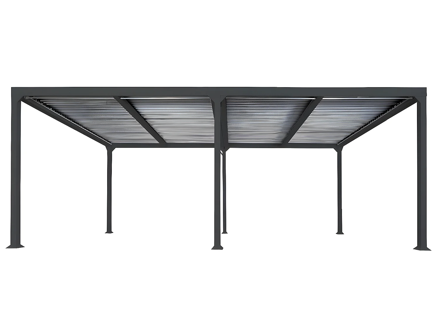 Aluminium pergola MCW-L41,  antraciet