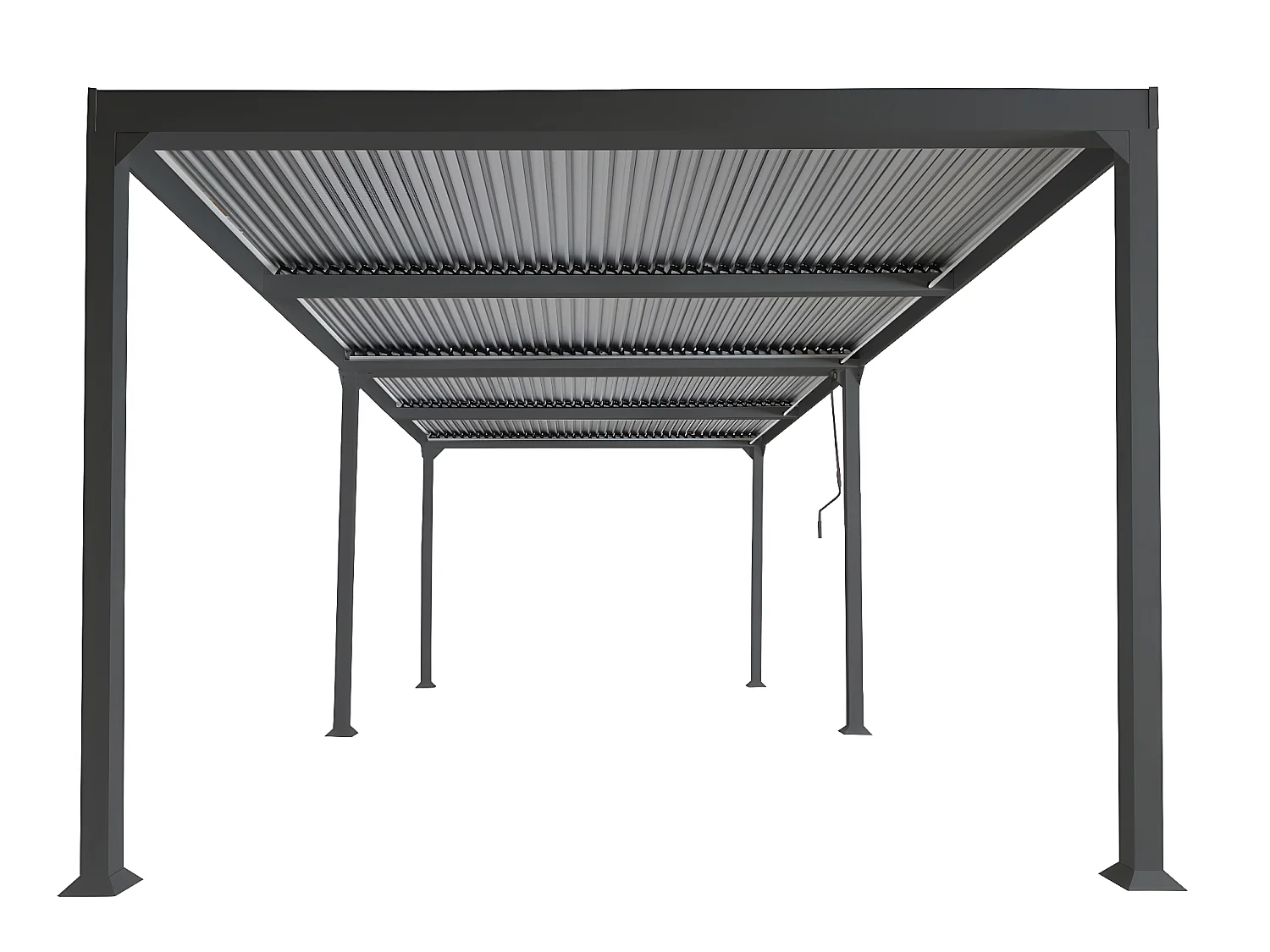 Pergola aluminiowa MCW-L41,  antracyt