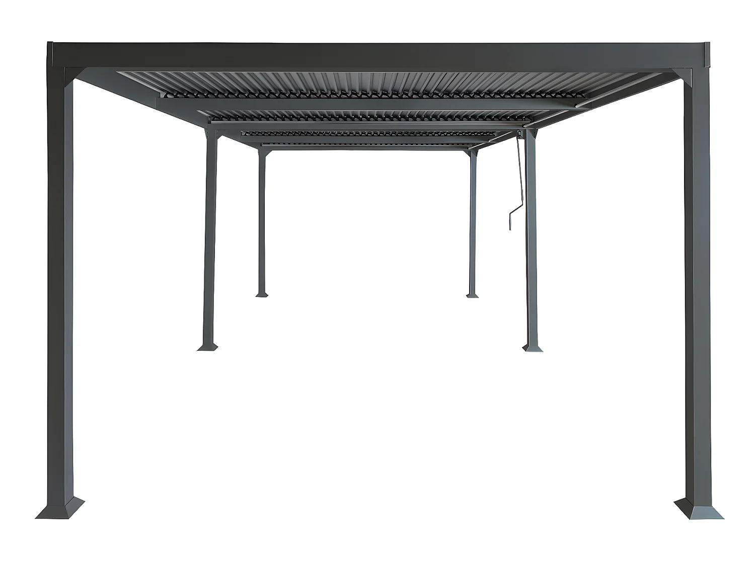 Pergola aluminiowa MCW-L41,  antracyt