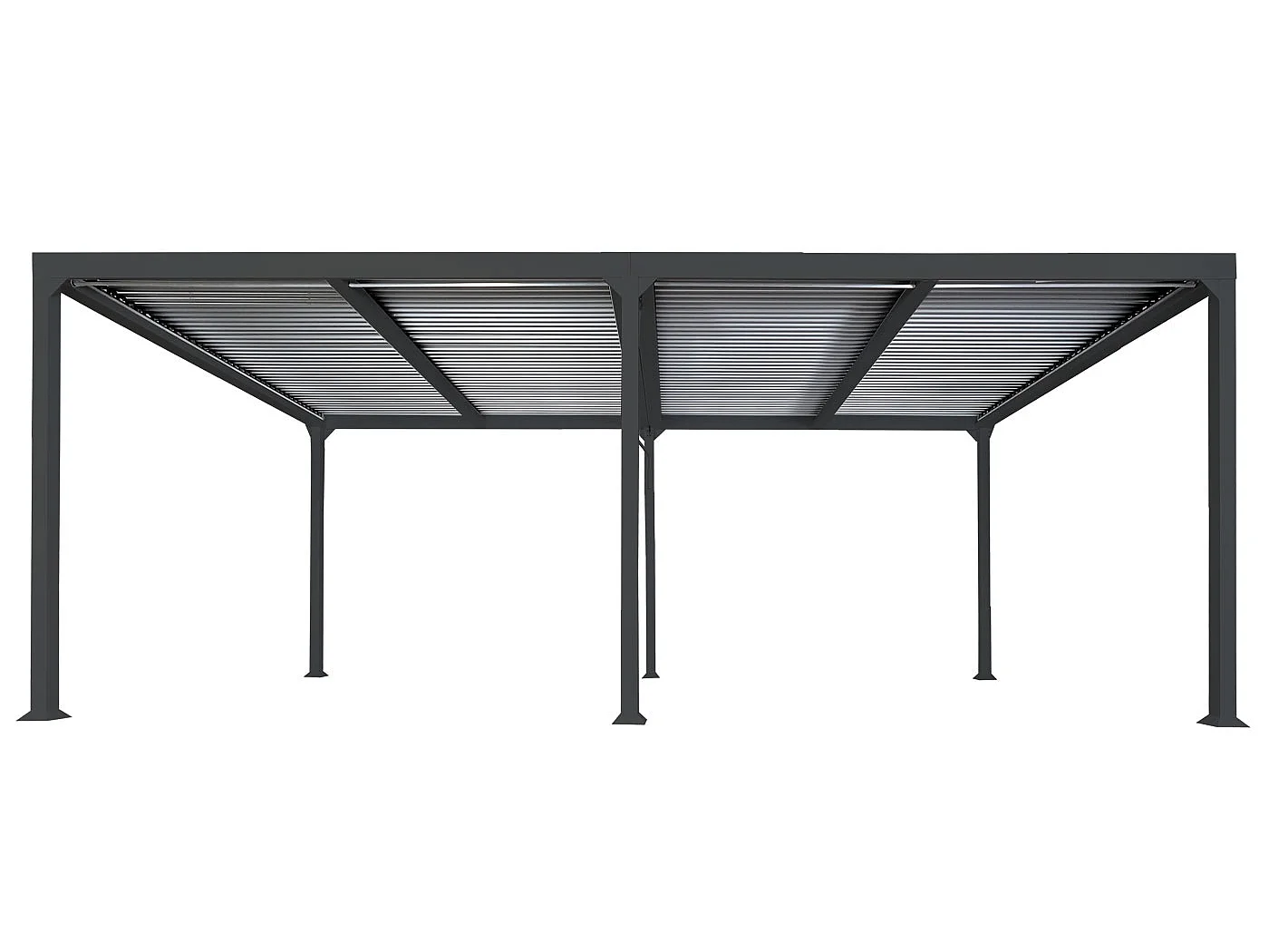 Aluminiumspergola MCW-L41,  antracit