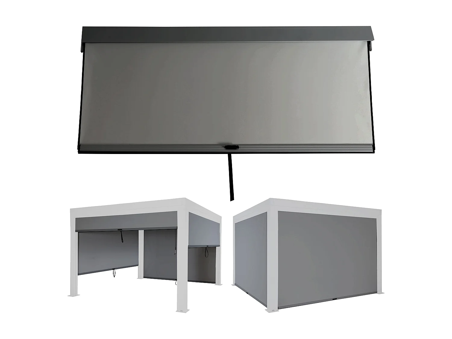 Panel boczny do pergoli MCW-L46,  antracyt