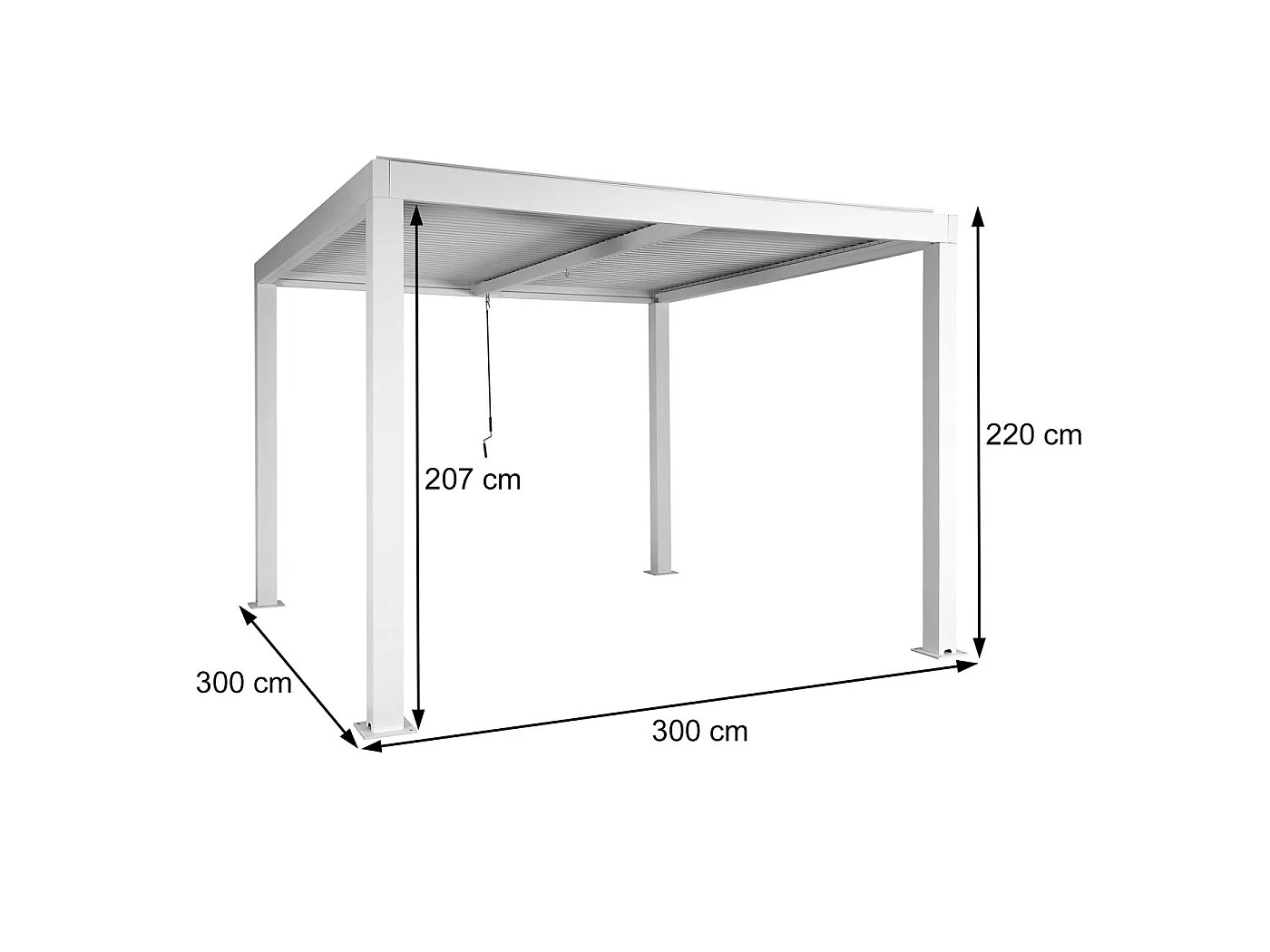 Pergola MCW-L46,  antracit