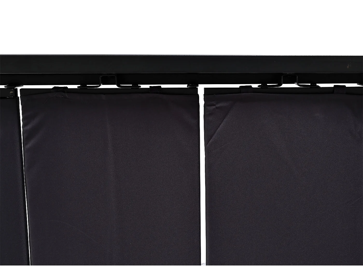 Pergola MCW-L40, Garten Lamellen-Pavillon Terrassenüberdachung, 8cm-Alu-Gestell Stoff/Textil, 3x4m anthrazit