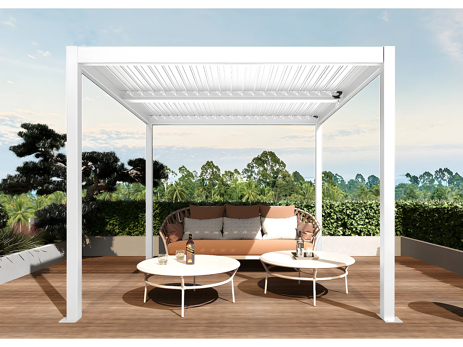 Pergola MCW-L46, Weiß