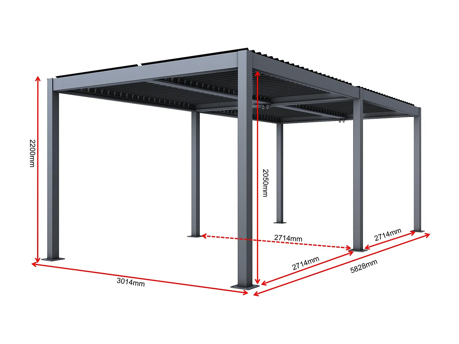 Pergola MCW-L46,  biały