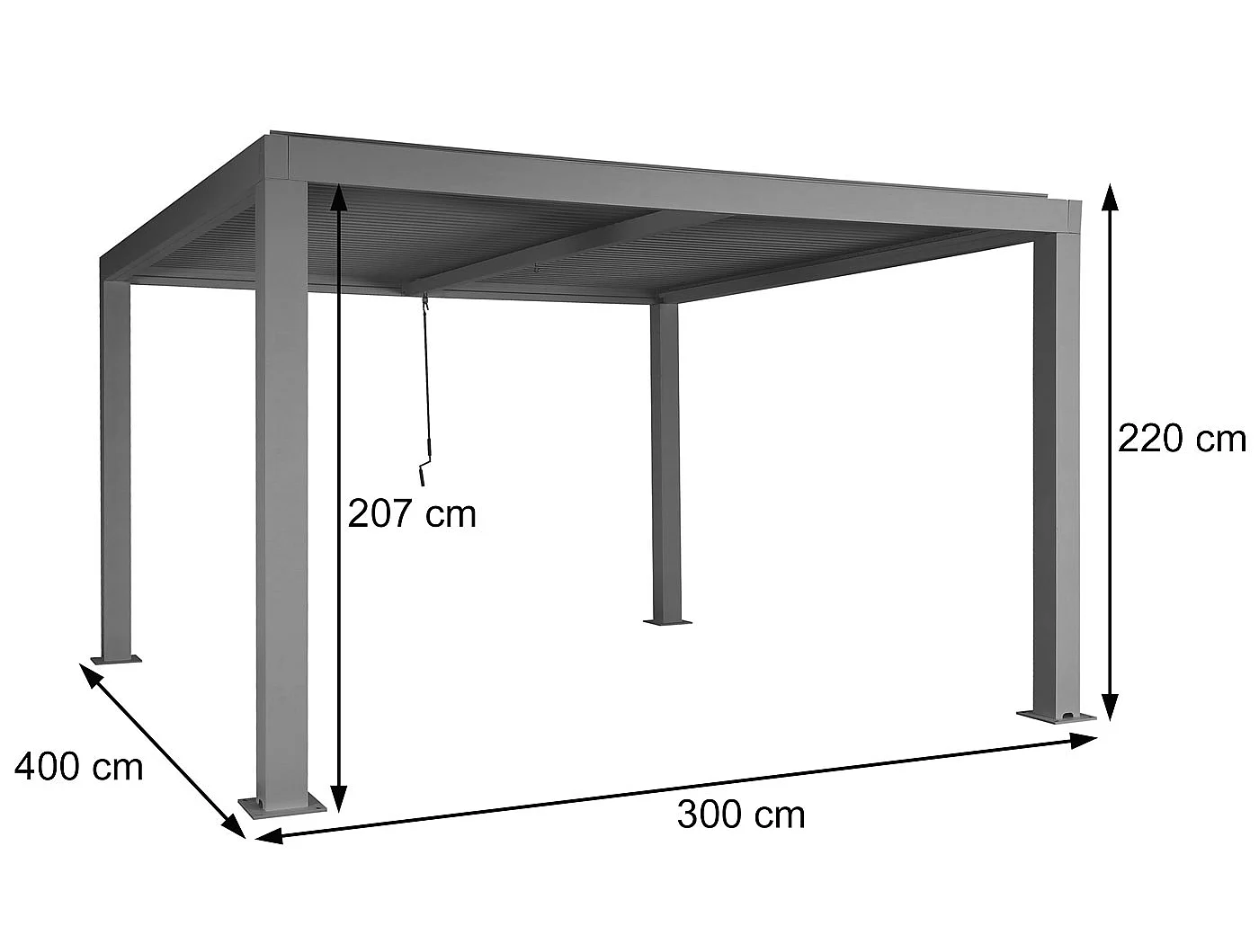 Pergola MCW-L46,  antracit