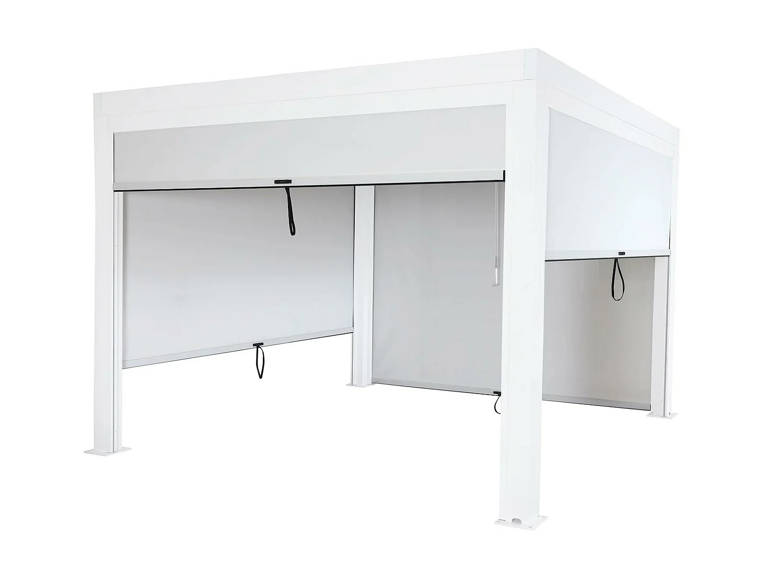 Zijpaneel voor pergola MCW-L46 (4 eenheden),  wit