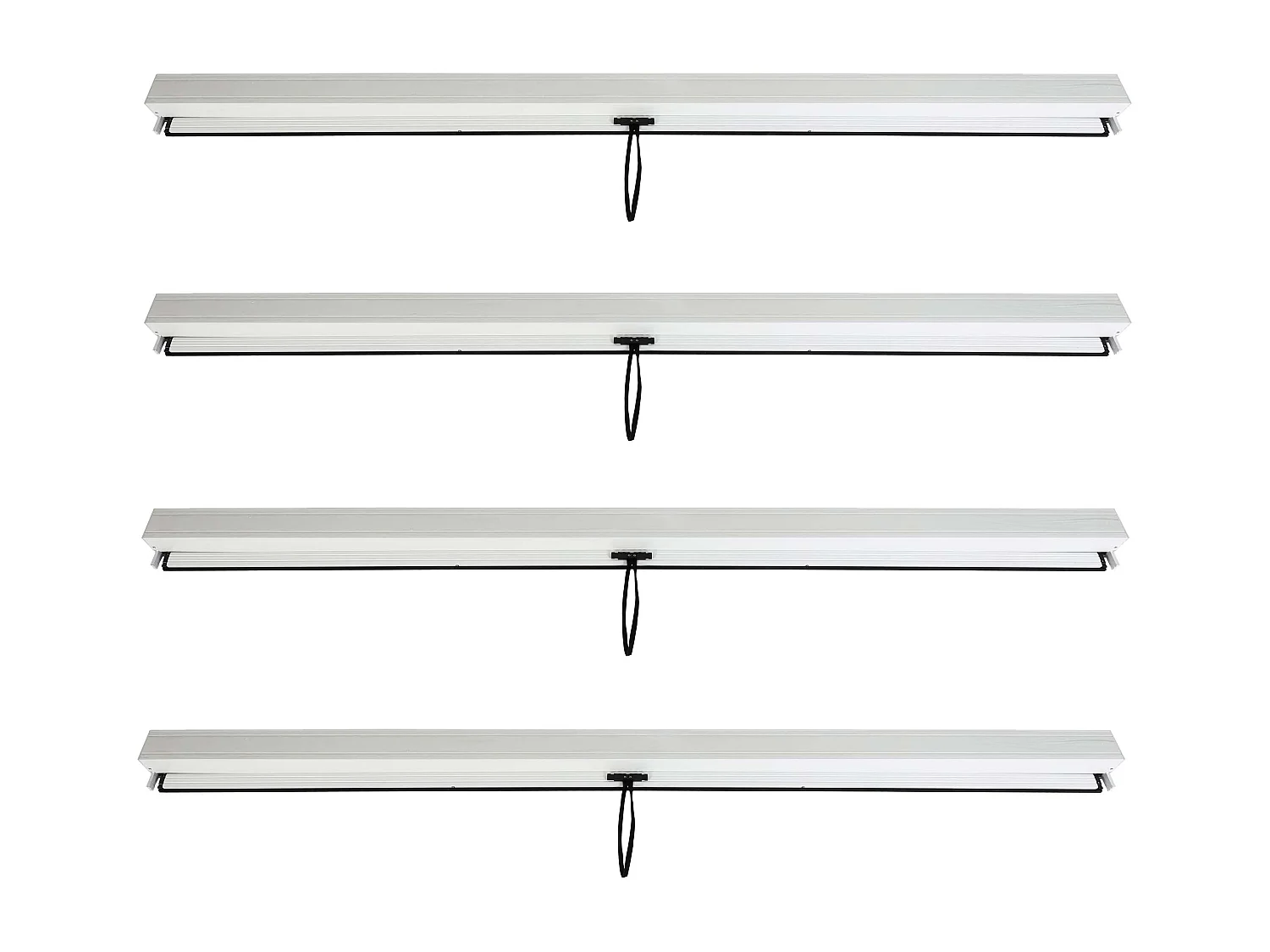 Sidevæg til pergola MCW-L46 (4-delt),  hvid