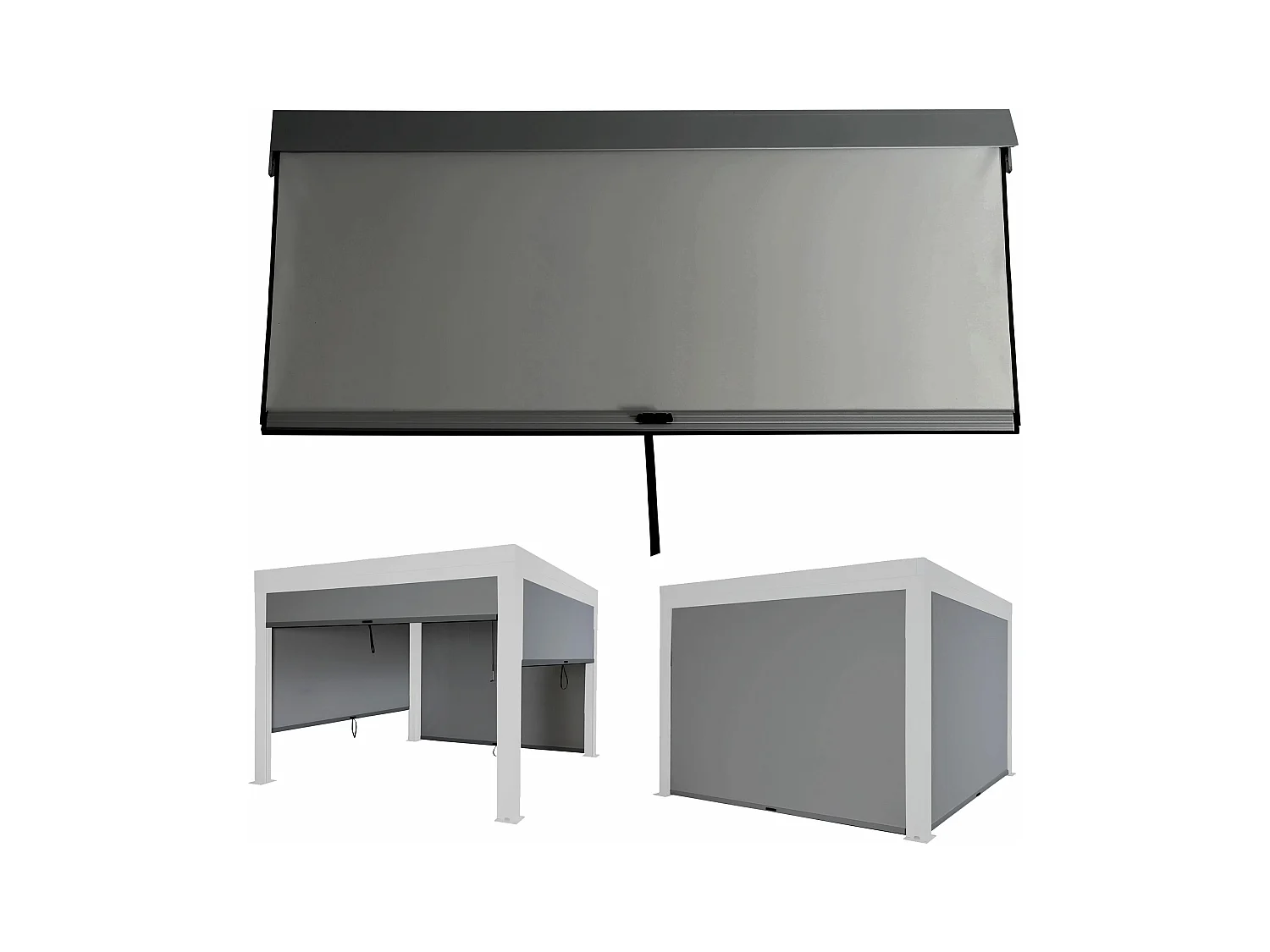 Seitenwand für Pergola MCW-L46, Anthrazit