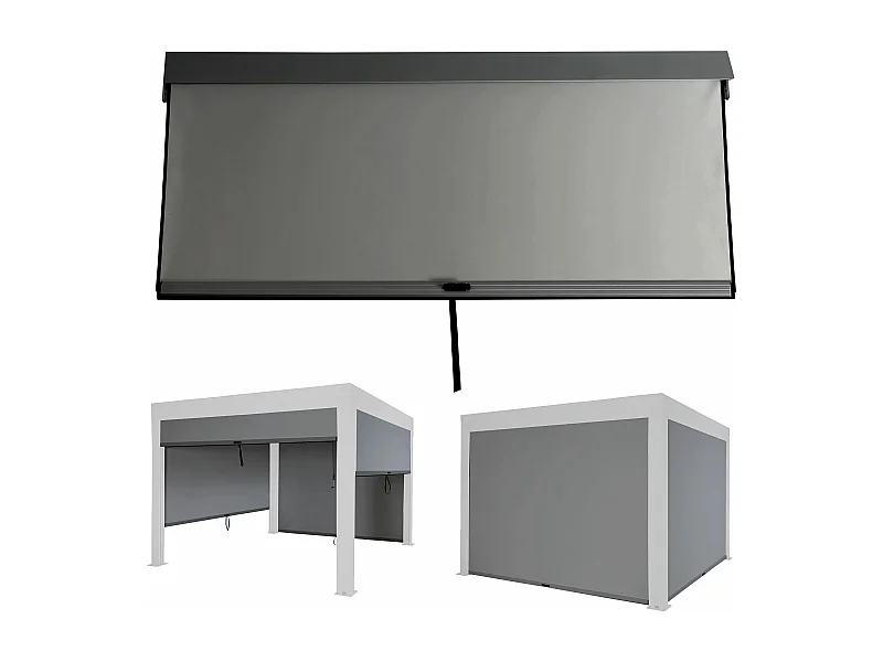 Panel boczny do pergoli MCW-L46,  antracyt