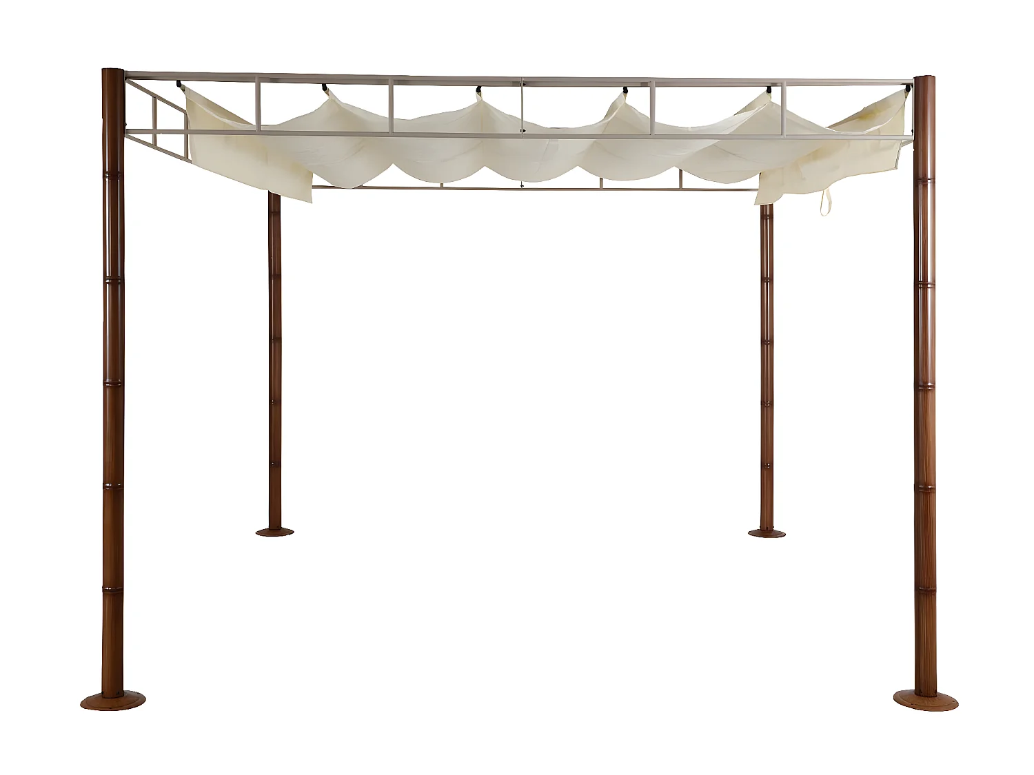 Pergola MCW-L42, Creme-weiß