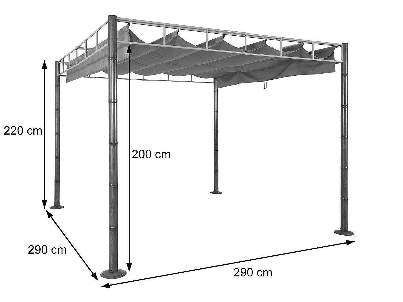 Pergola MCW-L42,  cremehvid