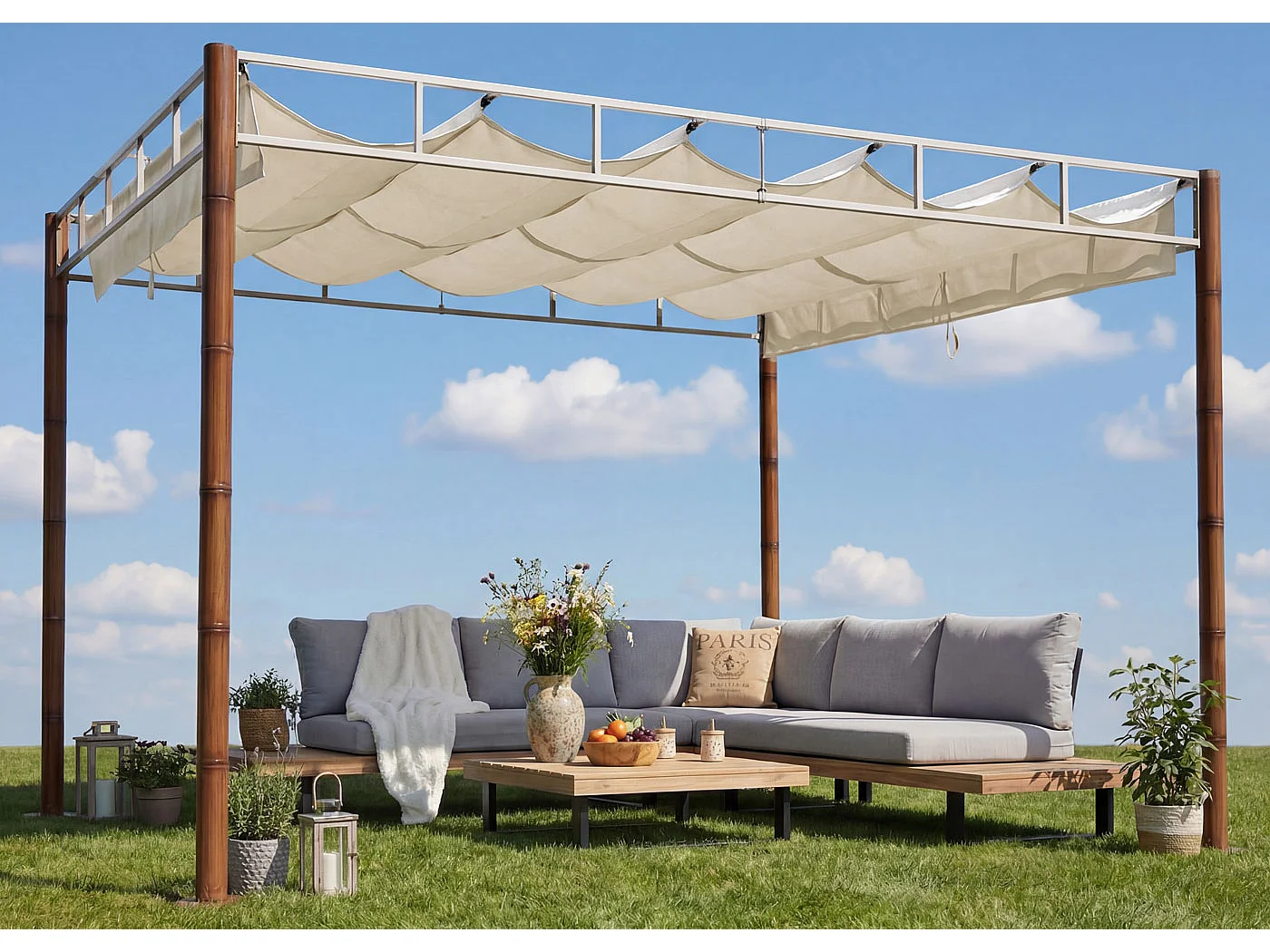 Pergola MCW-L42,  cremehvid