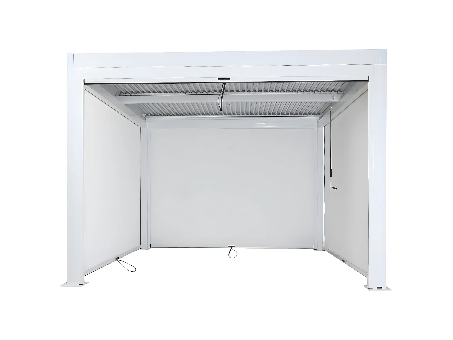 Pergola MCW-L46 met zijwand,  wit