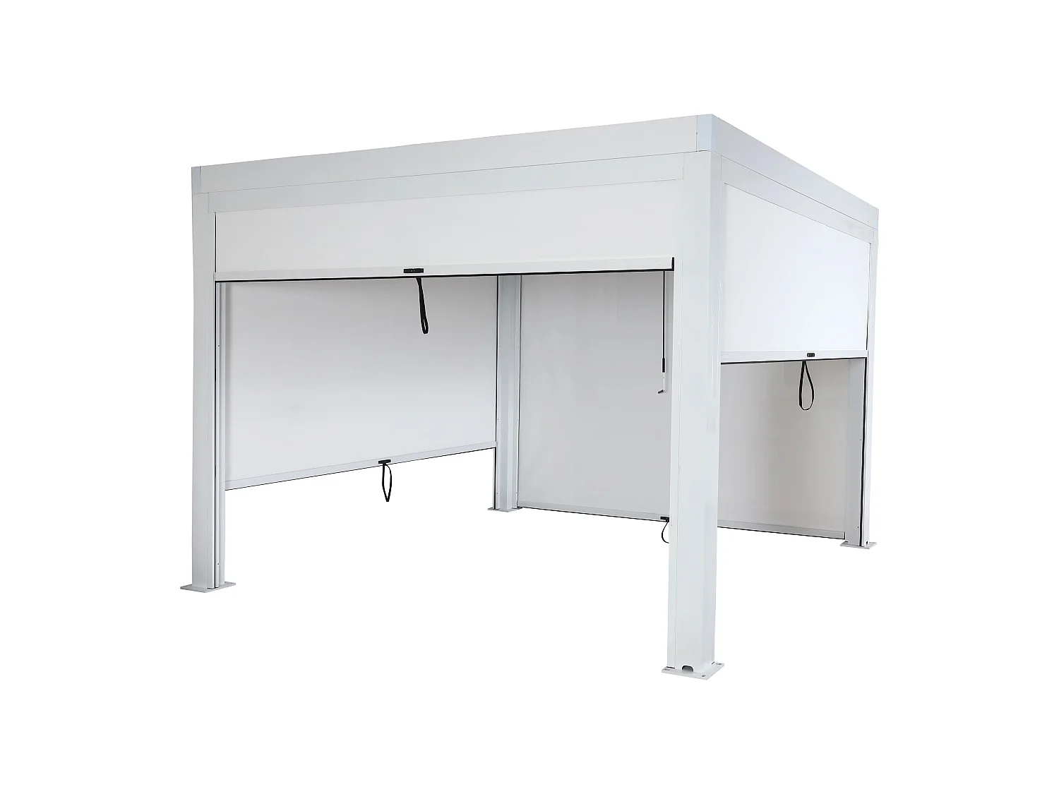 Pergola MCW-L46 ze ścianą boczną,  biały