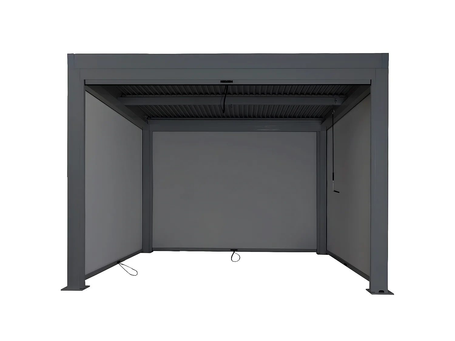 Pergola MCW-L46 met zijwand,  antraciet