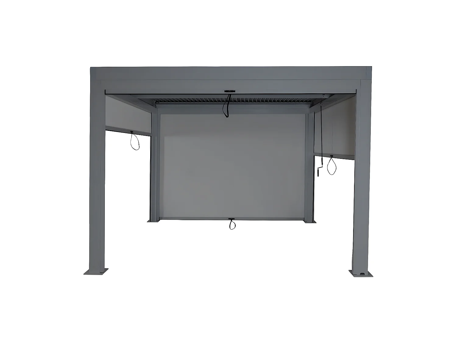 Pergola MCW-L46 met zijwand,  antraciet