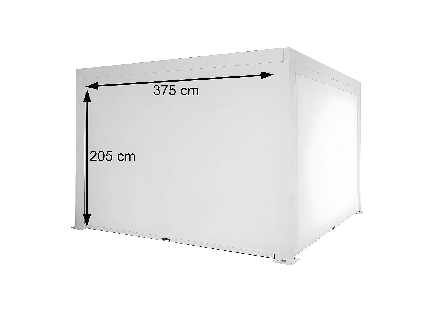 Zijpaneel voor pergola MCW-L46,  wit