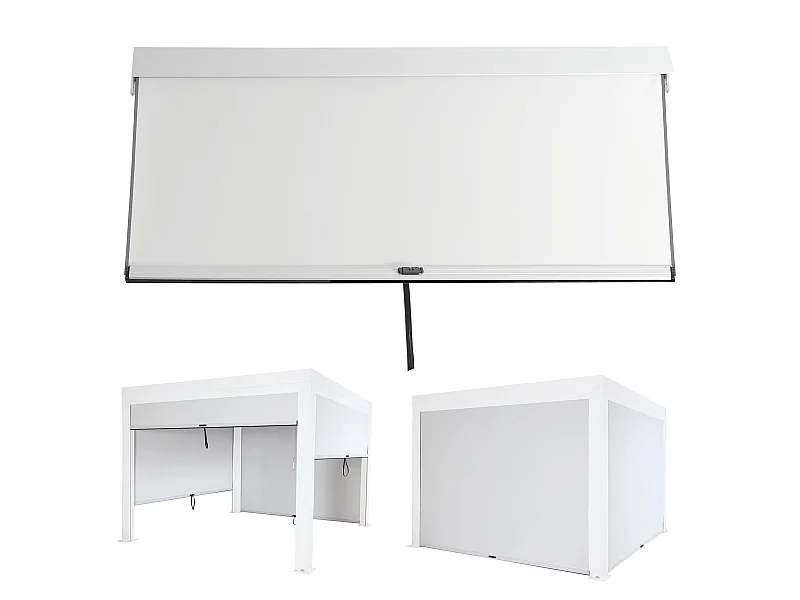 Seitenwand für Pergola MCW-L46, Weiß