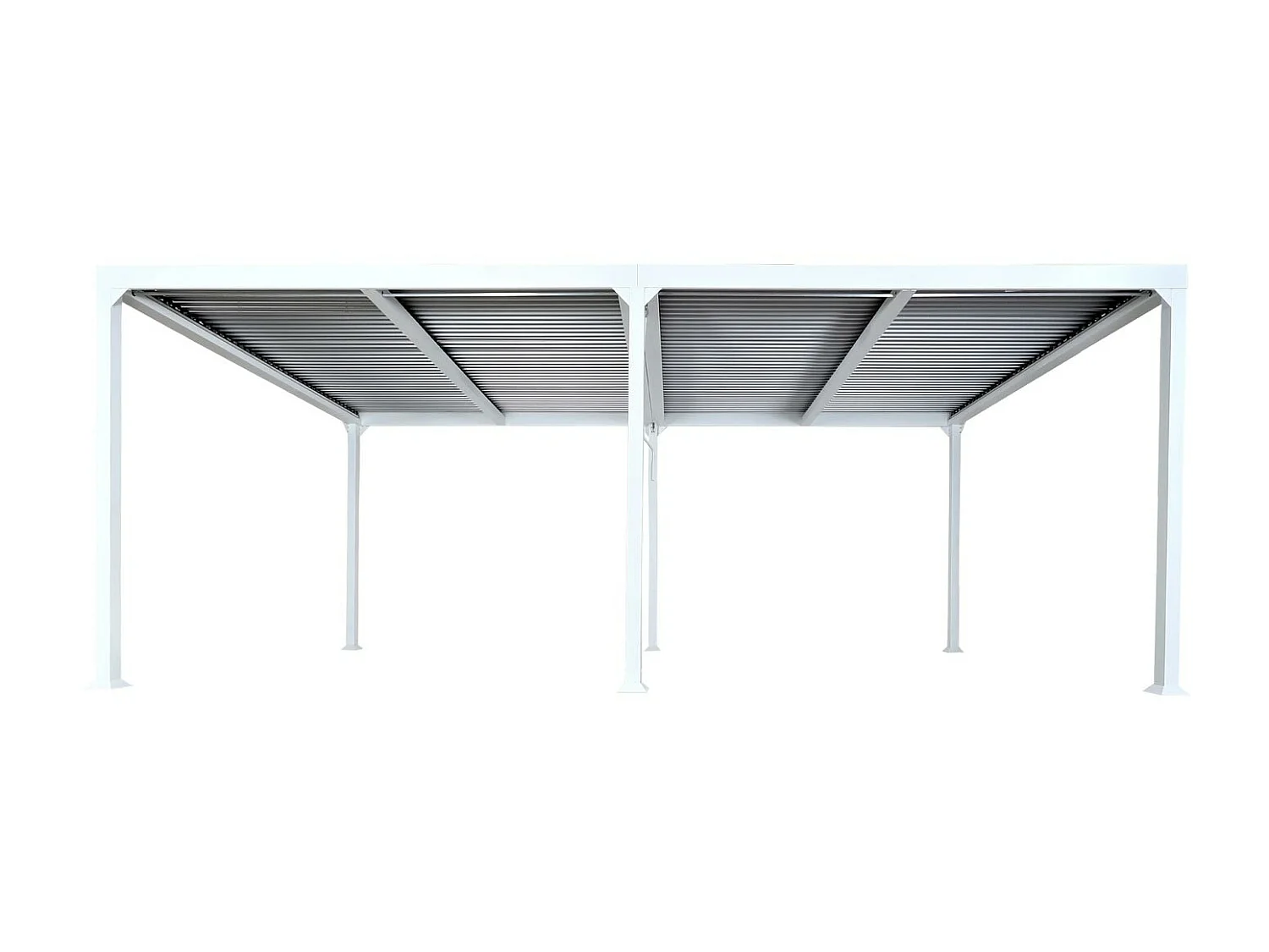 Pergola aluminiowa MCW-L41,  biały