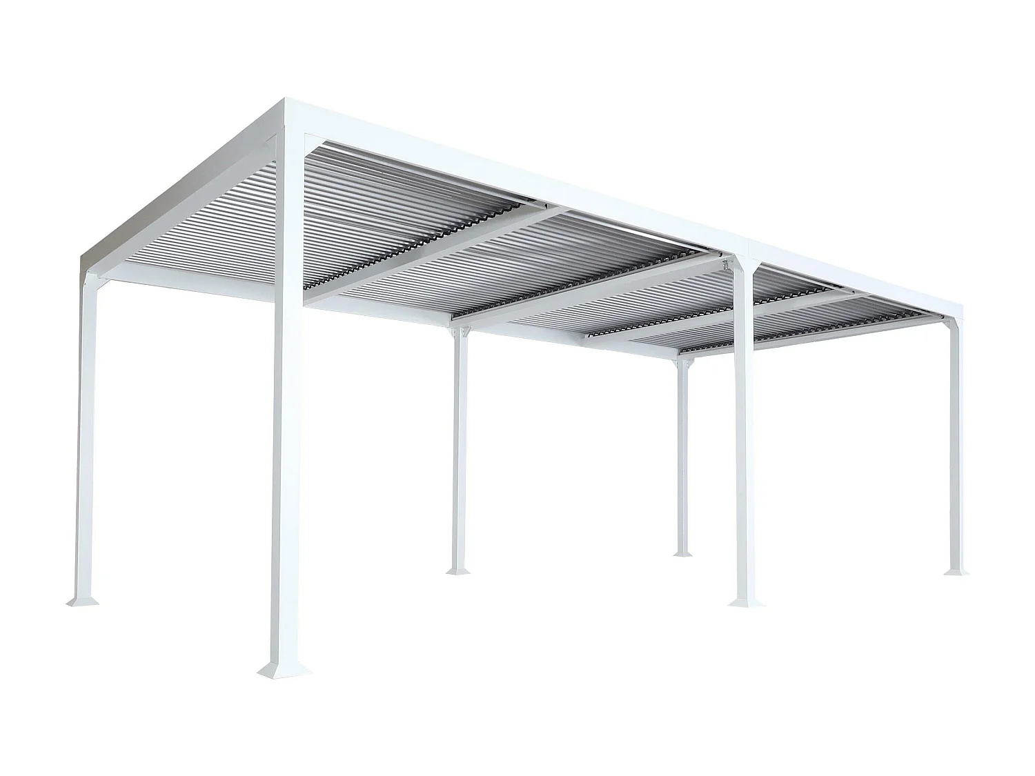 Pérgola de alumínio MCW-L41,  branco