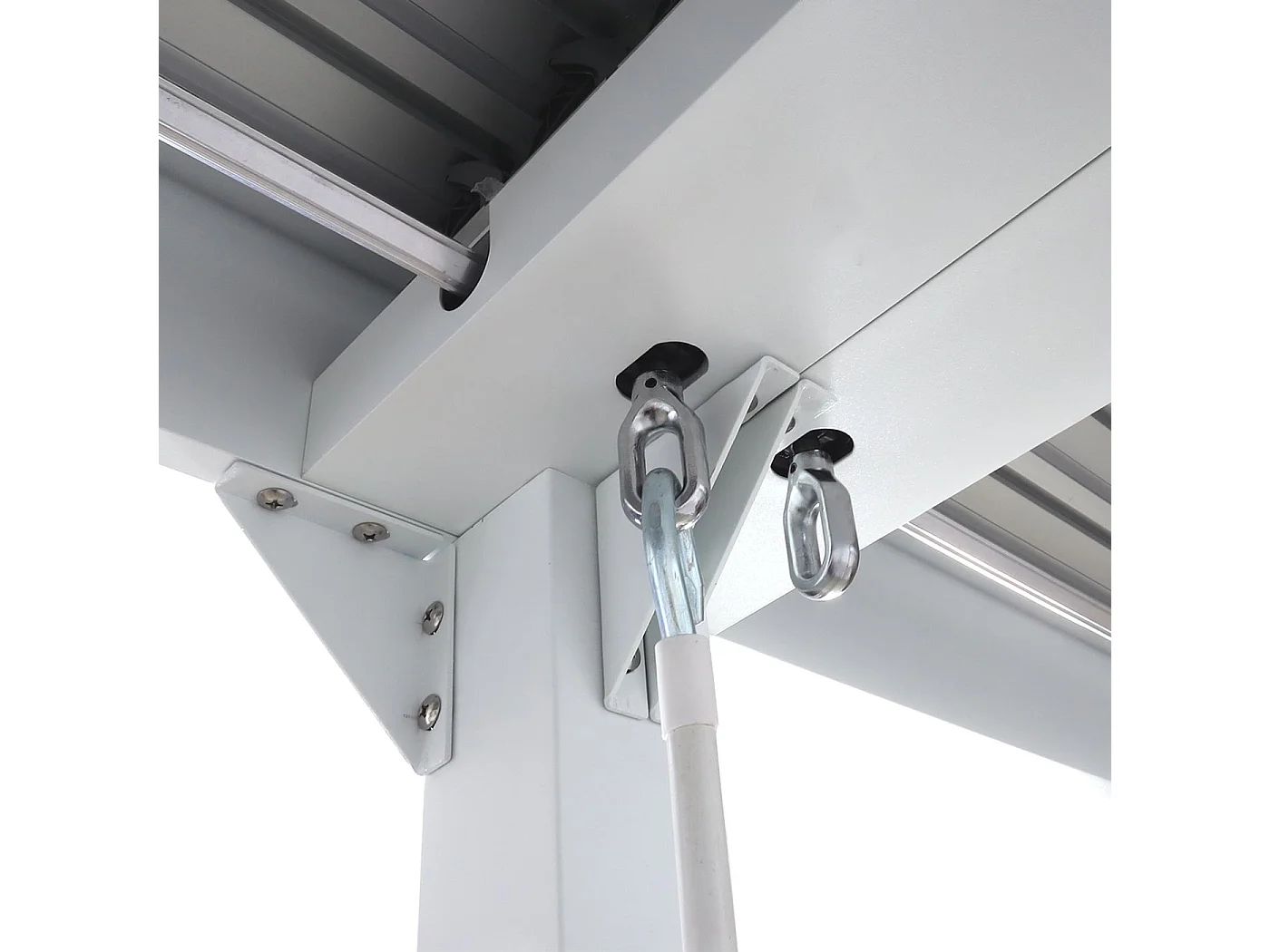 Pérgola de alumínio MCW-L41,  branco